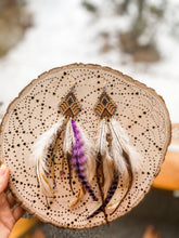 Load image into Gallery viewer, Aurora feather earrings
